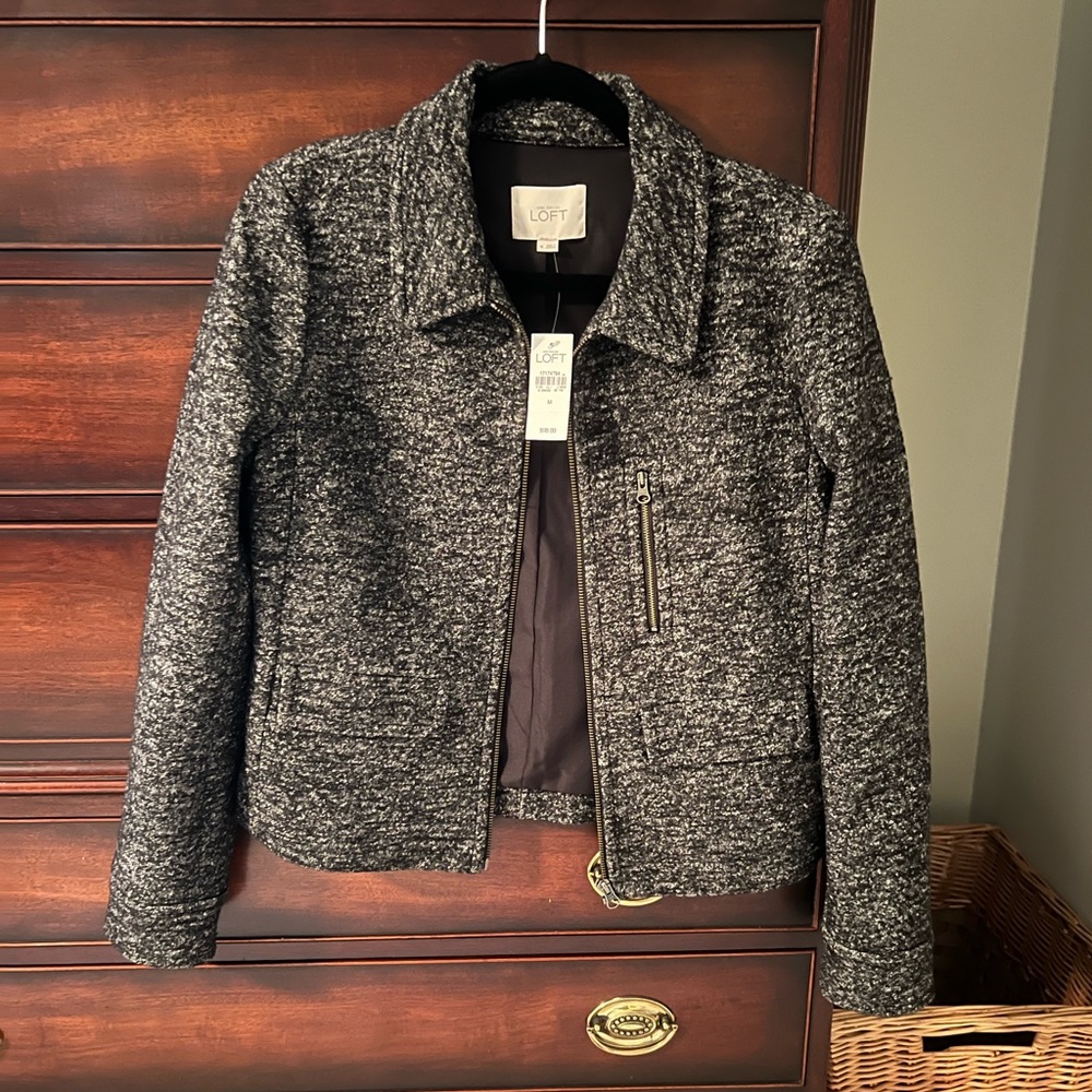 NWT LOFT Wool Gray Jacket